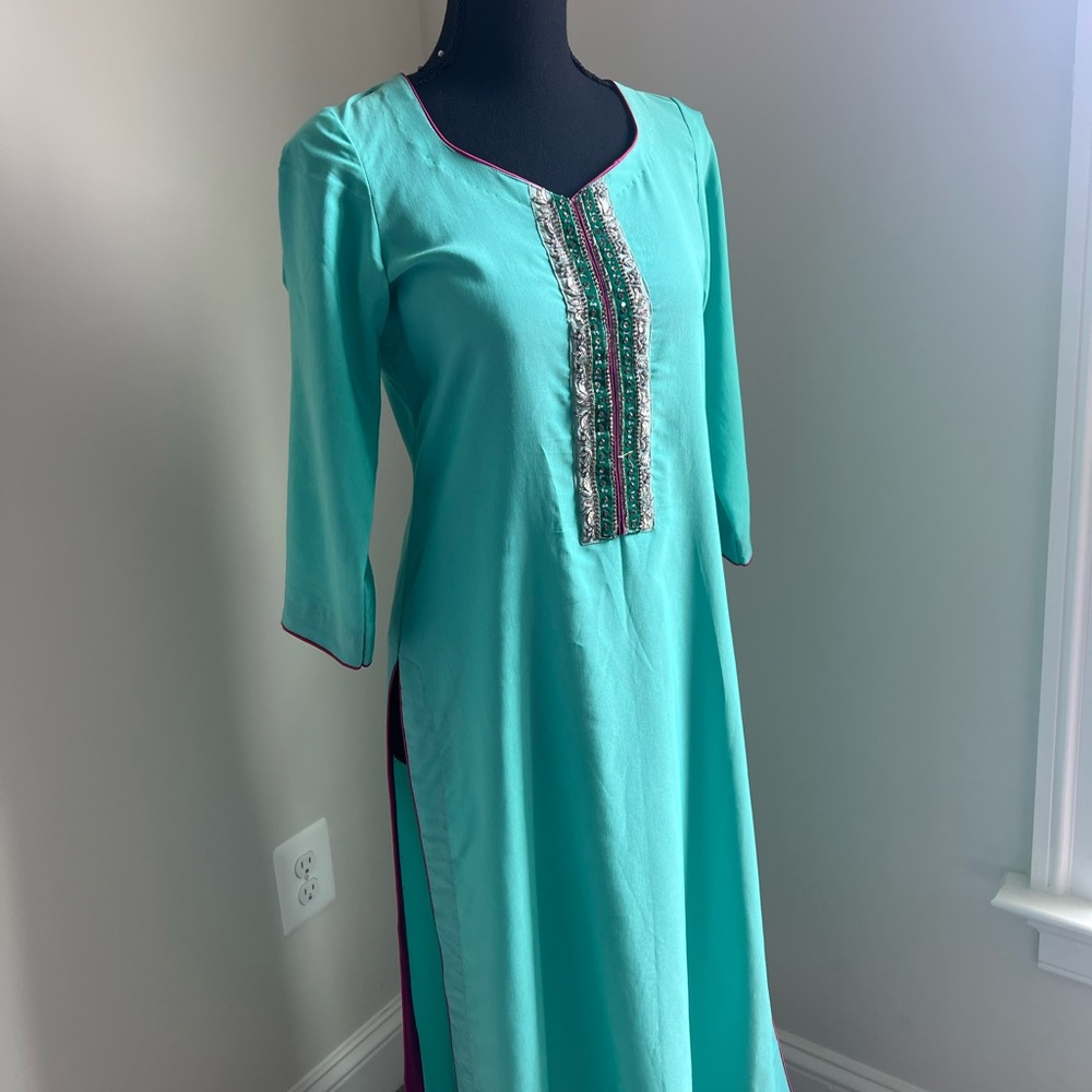 Blue Pakistani/Indian Kurta Kameez